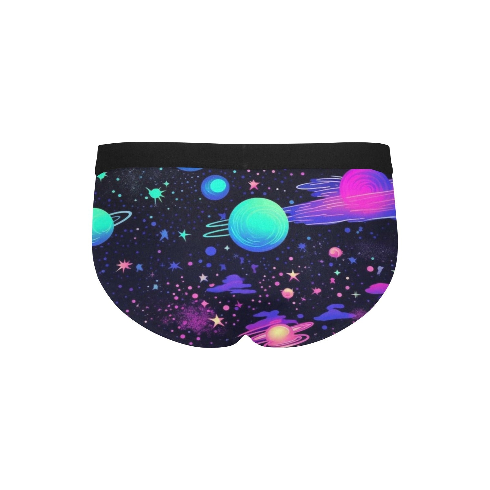 Galaxy Print Men's Mid Rise Briefs - Bara Bros