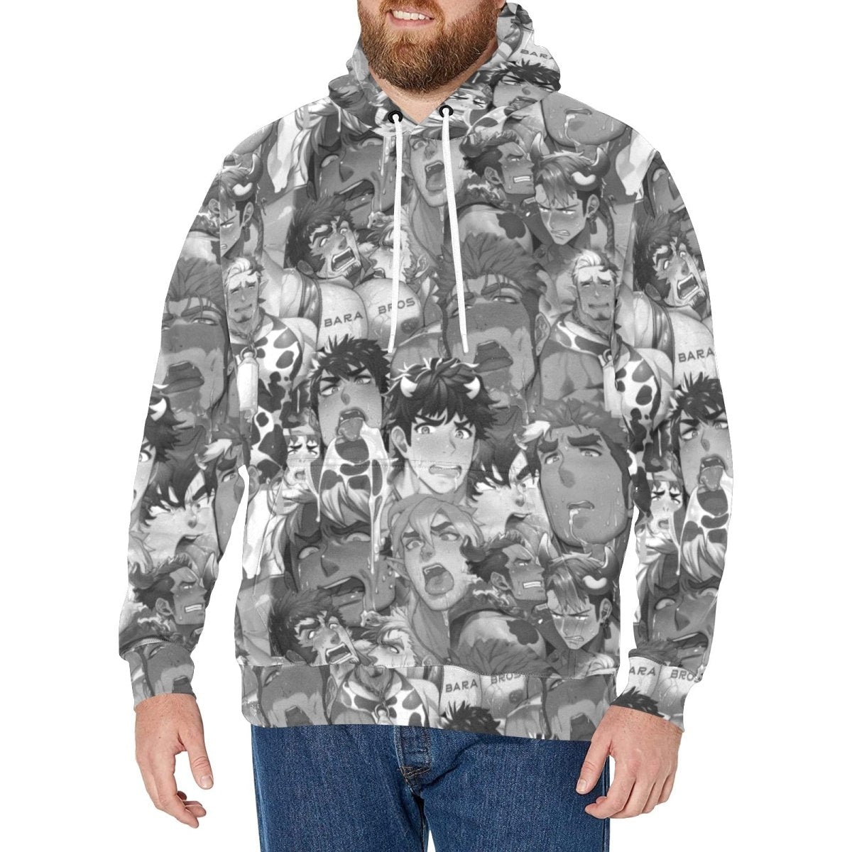 Gay Ahegao Hoodie - Bara Bros