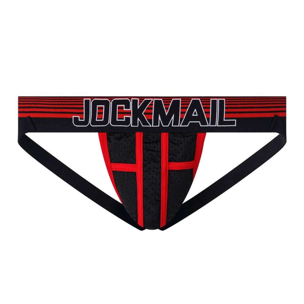 Jockmail Mesh Detail Jockstrap Underwear - Barabros