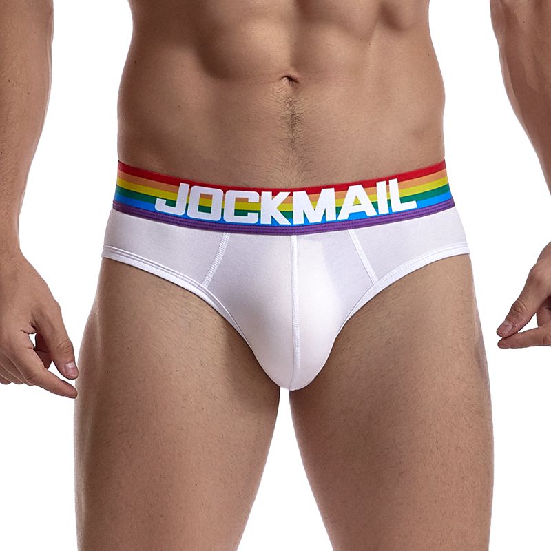 JOCKMAIL Sexy Gay Pride Cotton Briefs Underwear - Bara Bros