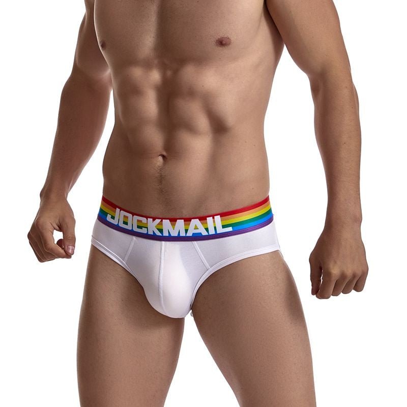 JOCKMAIL Sexy Gay Pride Cotton Briefs Underwear - Bara Bros