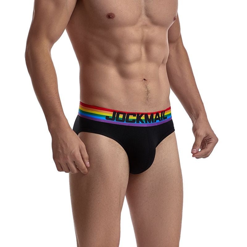 JOCKMAIL Sexy Gay Pride Cotton Briefs Underwear - Bara Bros