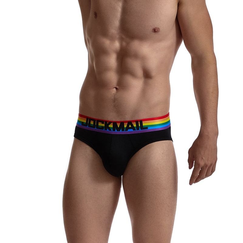 JOCKMAIL Sexy Gay Pride Cotton Briefs Underwear - Bara Bros