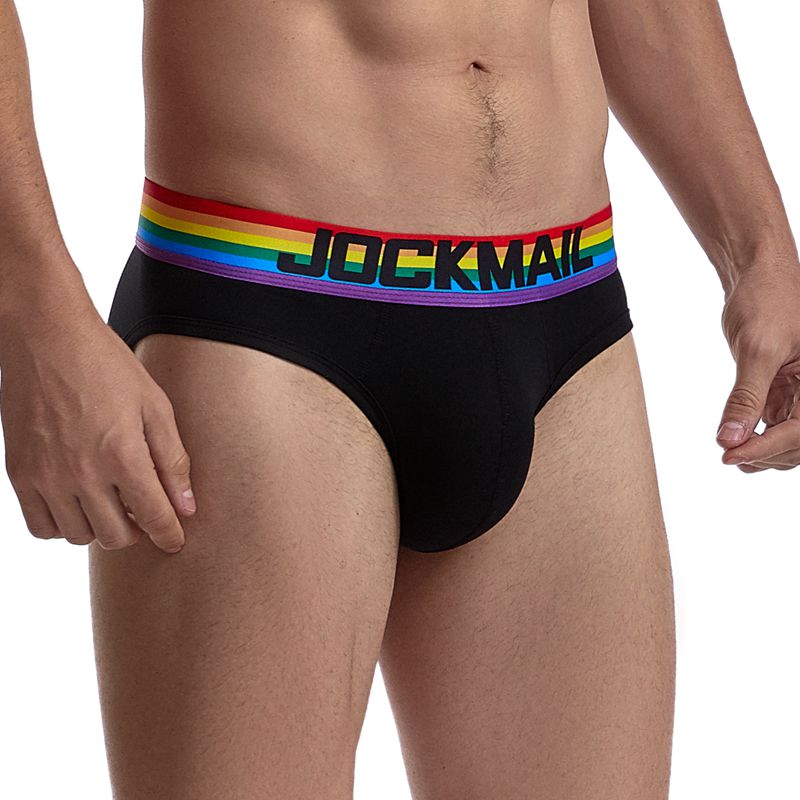 JOCKMAIL Sexy Gay Pride Cotton Briefs Underwear - Bara Bros