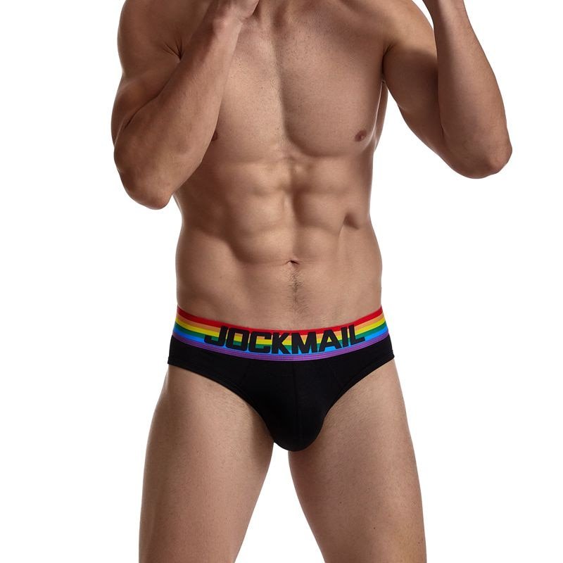 JOCKMAIL Sexy Gay Pride Cotton Briefs Underwear - Bara Bros