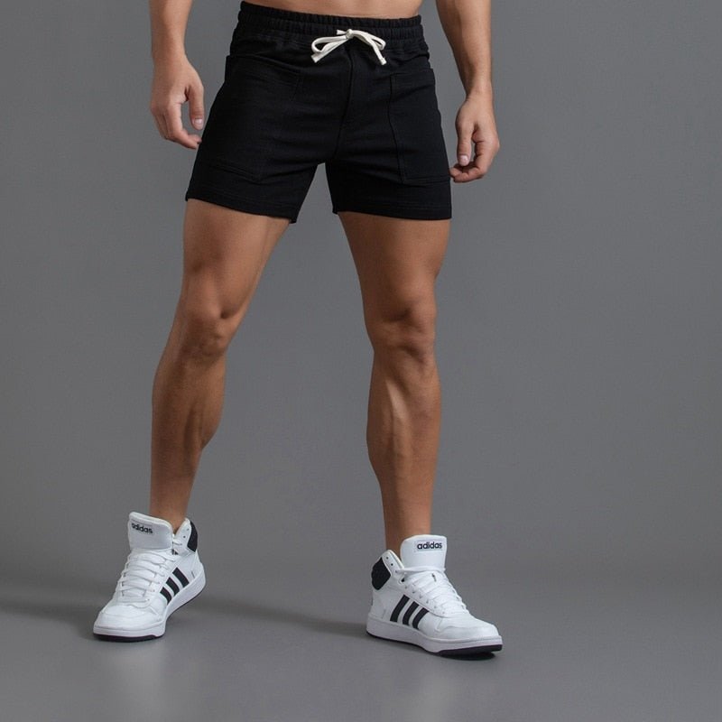 Men Solid Comfort Pocket Gym Shorts - Bara Bros