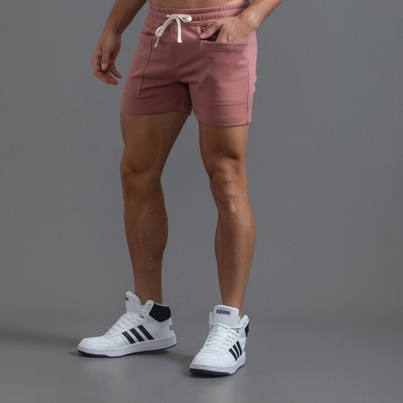 Men Solid Comfort Pocket Gym Shorts - Bara Bros