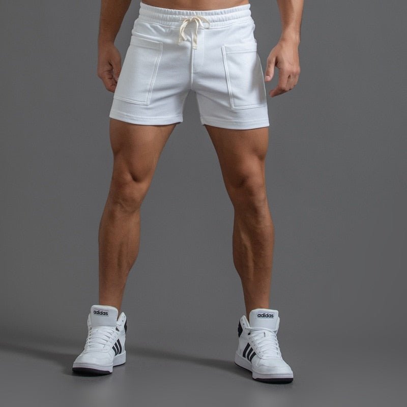 Men Solid Comfort Pocket Gym Shorts - Bara Bros