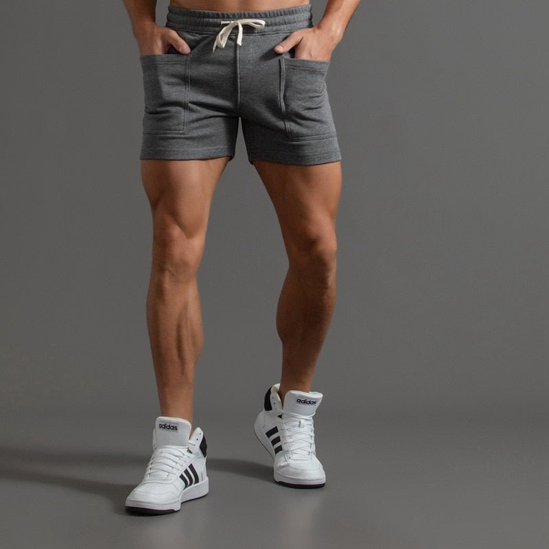 Men Solid Comfort Pocket Gym Shorts - Bara Bros