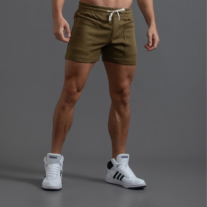 Men Solid Comfort Pocket Gym Shorts - Bara Bros