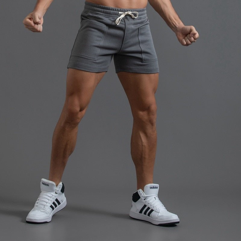 Men Solid Comfort Pocket Gym Shorts - Bara Bros