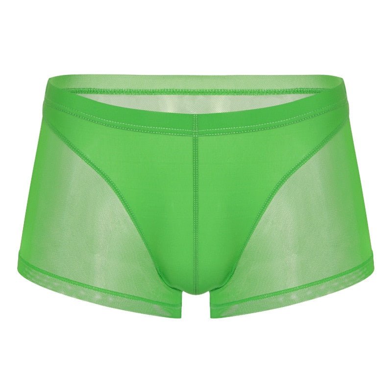 Men Translucent Sexy Mesh Boxer Shorts Underwear - Bara Bros