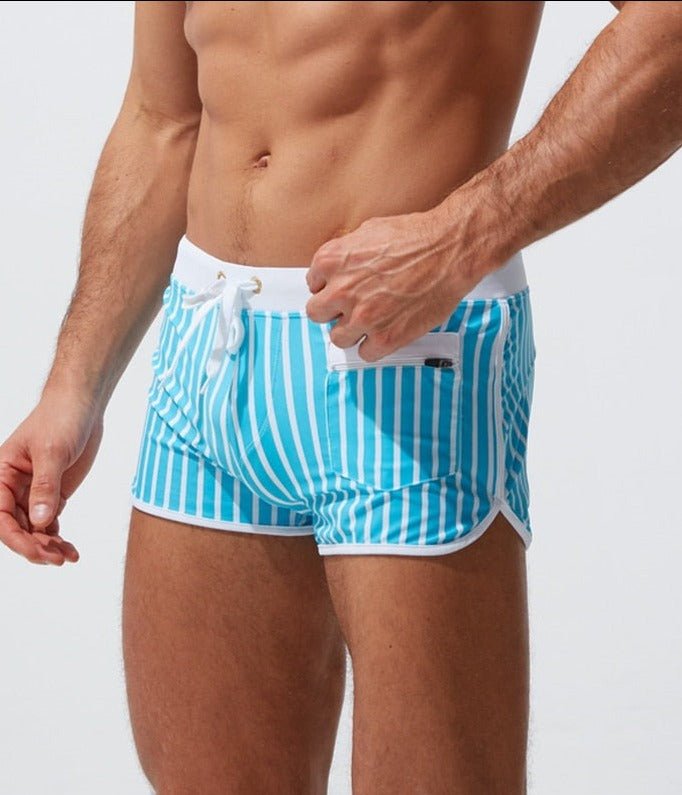 Men's Borderline Stripe Swim shorts - Barabros