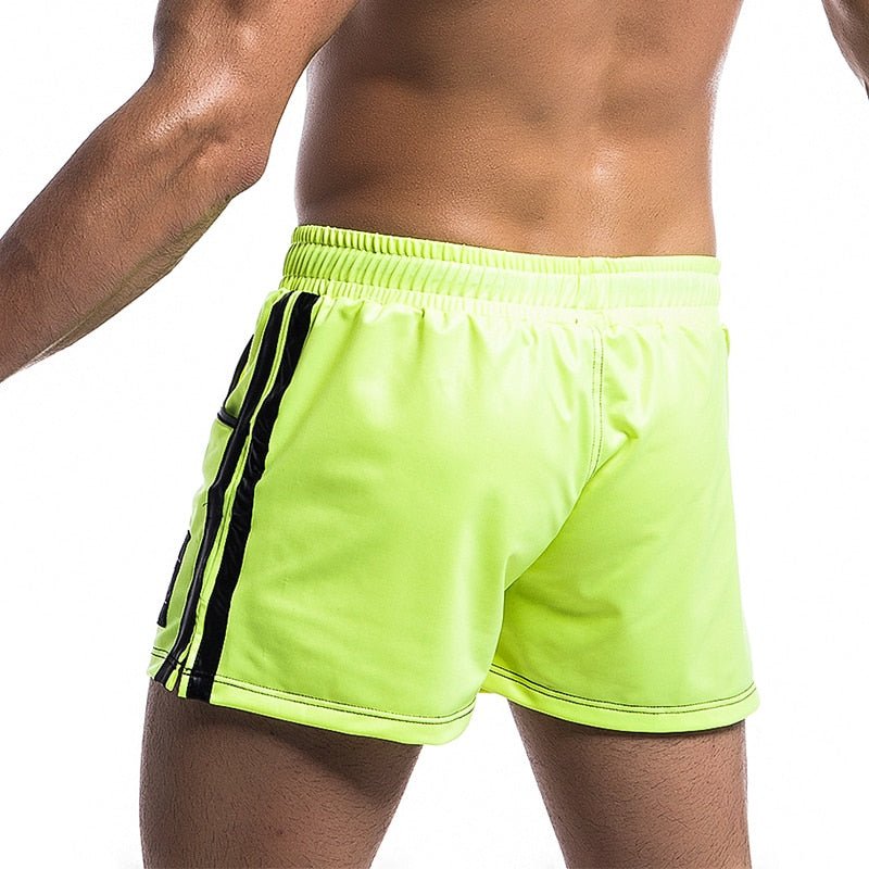 Men's PU Leather Quick Dry Swimwear Shorts - Barabros