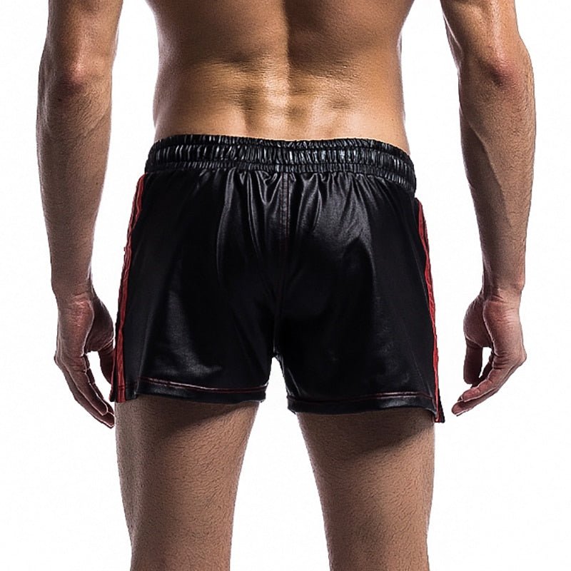 Men's PU Leather Quick Dry Swimwear Shorts - Barabros