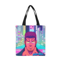 Neon City Bara All Over Print Canvas Tote Bag - Barabros