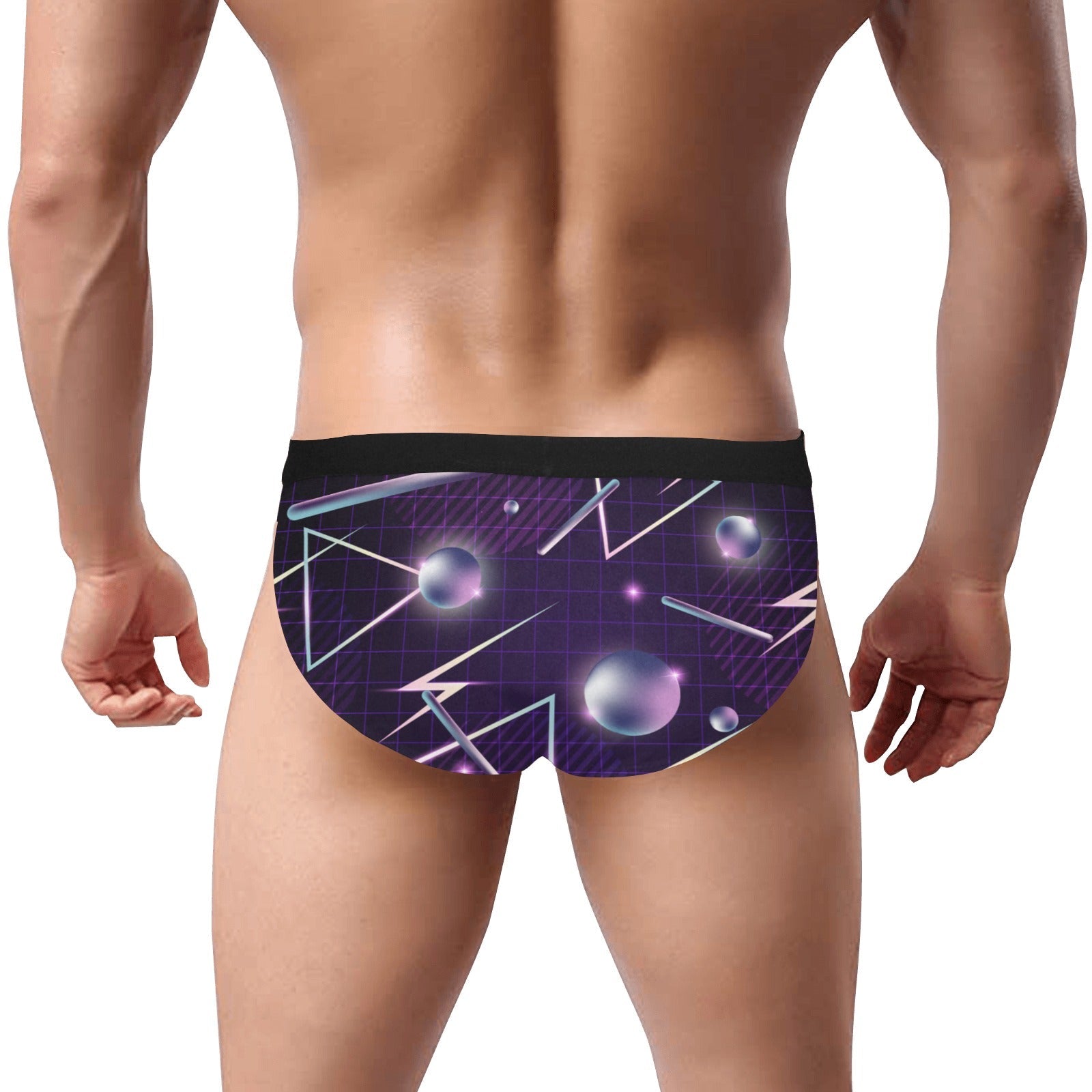 Retrowave Men's Mid Rise Briefs - Bara Bros