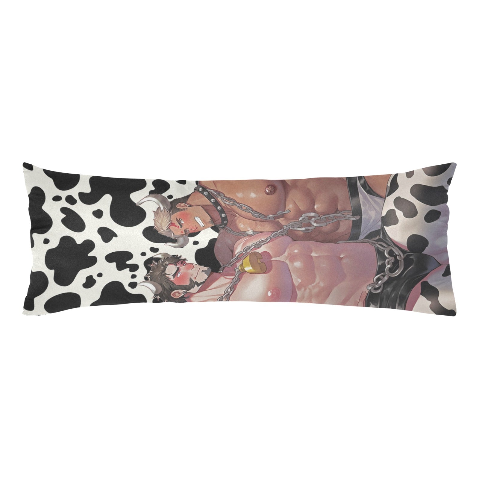 Sexy Cow Anime Men Body Pillow Case 20" x 54" (Two Sides) - Barabros