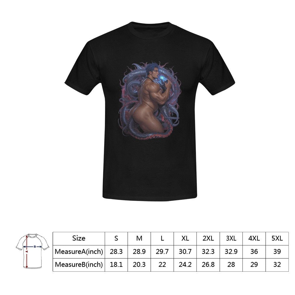 Tentacle Monster Bara Art Anime Men's T-Shirt - Bara Bros