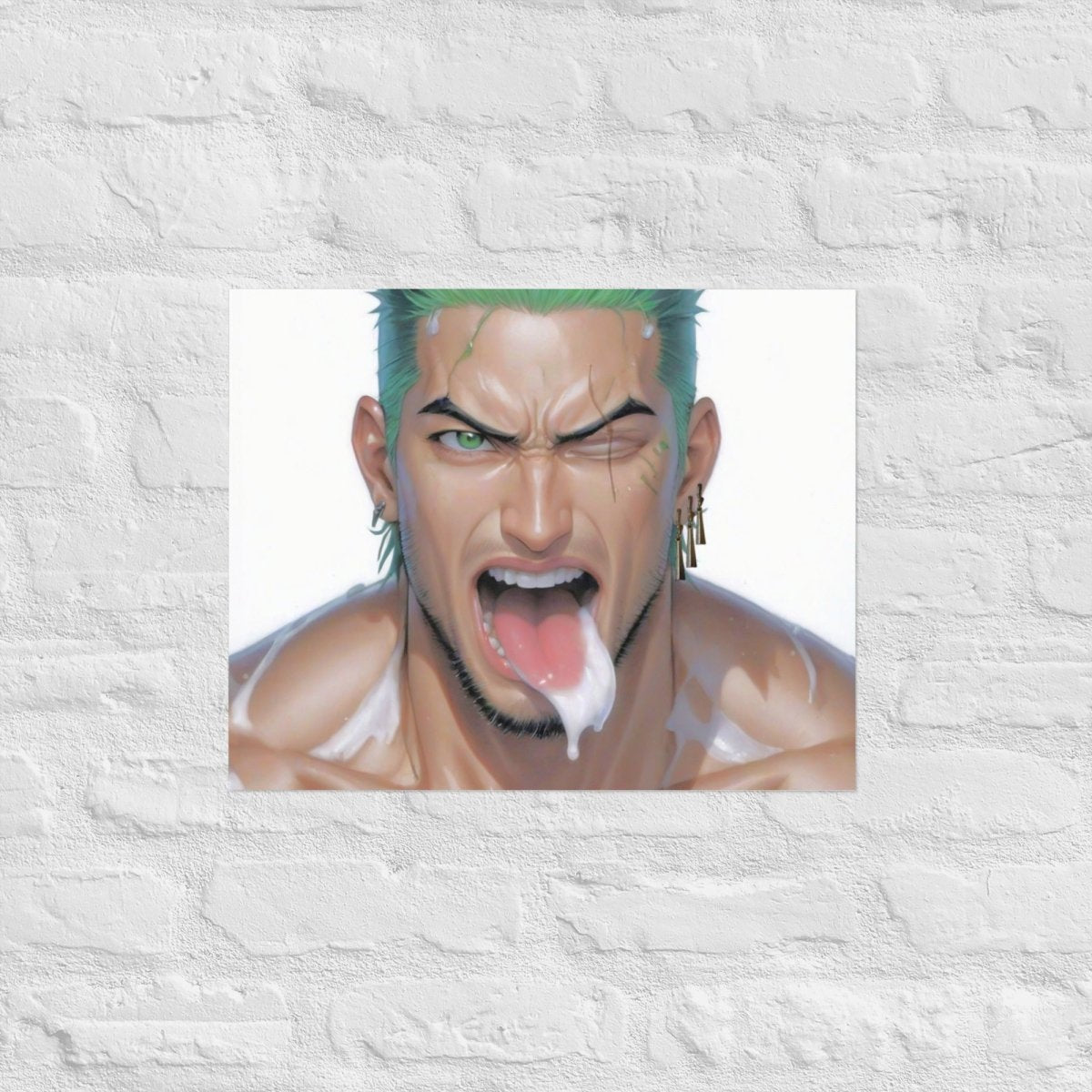 Zoro Ahegao Poster - Bara Bros