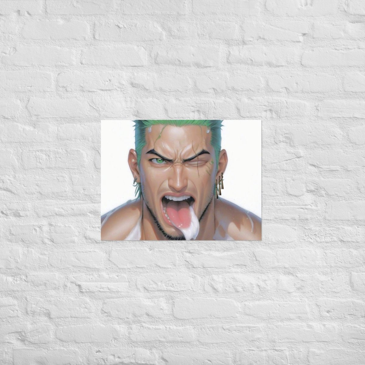 Zoro Ahegao Poster - Bara Bros